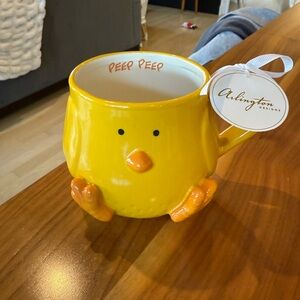 Arlington Designs Yellow Ceramic Chick Mug NWT